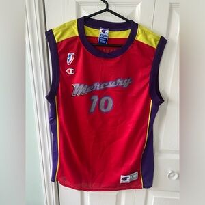 NANCY LIEBERMAN CLINE Phoenix MERCURY Vintage Champion WNBA Jersey Large L EUC